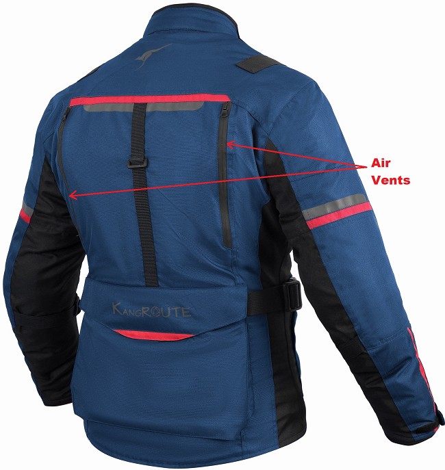 CHAQUETA 3/4 UNISEX DE MOTO EN TEXTIL, IMPERMEABLE, TRANSPIRABLE Y T&Eacute;RMICO CON PROTECCIONES C.E.