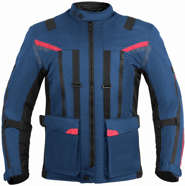 CHAQUETA 3/4 UNISEX DE MOTO EN TEXTIL, IMPERMEABLE, TRANSPIRABLE Y T&Eacute;RMICO CON PROTECCIONES C.E.