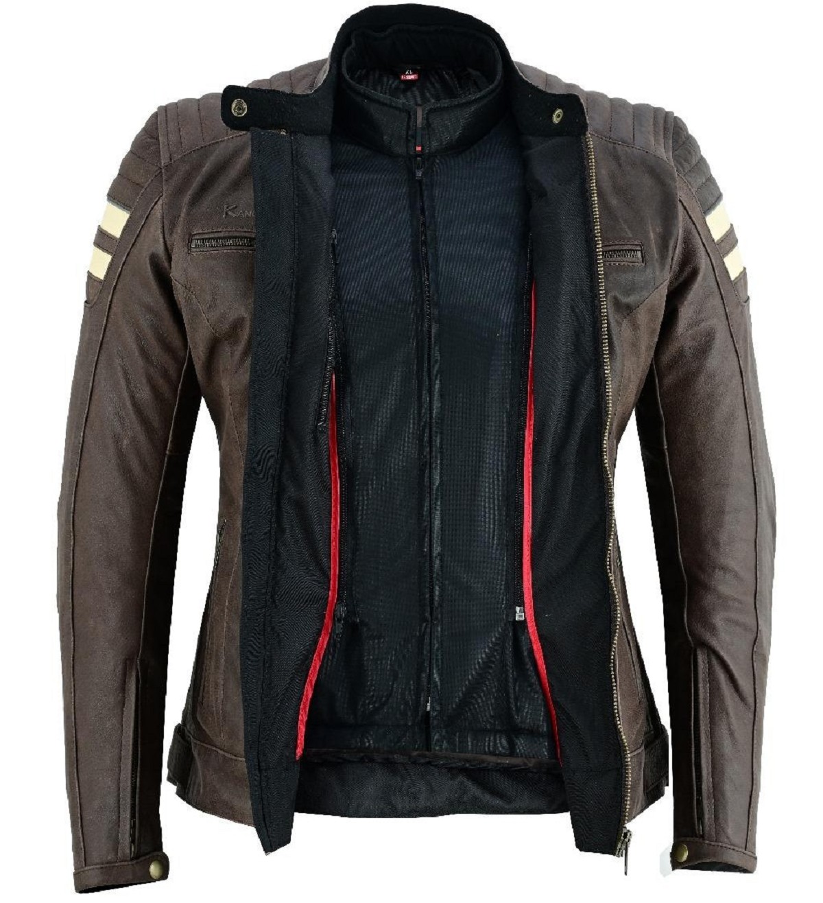 CHAQUETA DE MOTO EN PIEL BUFALO PARA CHICAS ESTILO RETRO CON FORRO IMPERMEABLE CHAQUETA DE MOTO EN PIEL BUFALO PARA CHICAS ESTILO RETRO CON FORRO IMPERMEABLE