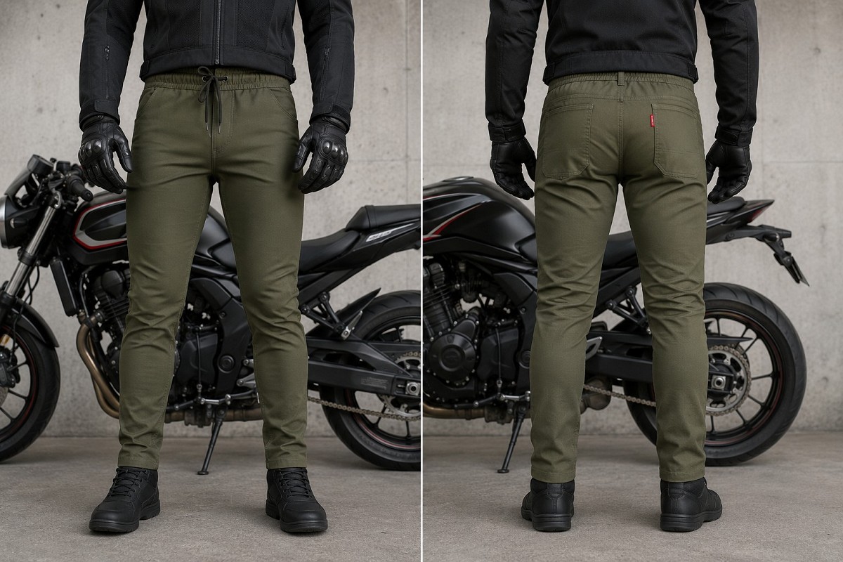 PANTALÓN CHÁNDAL DE MOTO UNISEX, ELÁSTICO, 100% FORRADO EN KEVLAR® Y CON PROTECCIONES GEL CE NIVEL 2. PANTALÓN CHÁNDAL DE MOTO UNISEX, ELÁSTICO, 100% FORRADO EN KEVLAR® Y CON PROTECCIONES GEL CE NIVEL 2.