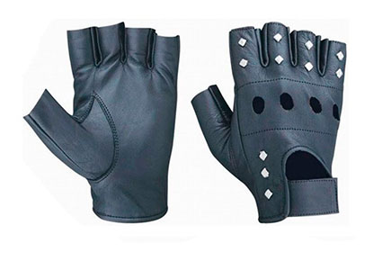 GUANTES DE PIEL CON LOS DEDOS CORTOS