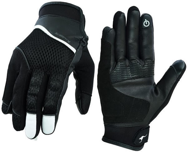 GUANTES DE MOTO EN PIEL Y MALLA PARA VERANO CON PROTECCIONES