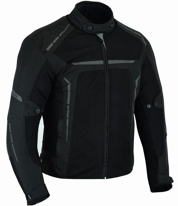 CHAQUETA DE MOTO PERFORADA DE VERANO CON FORRO IMERMEABLE EXTRAIBLE Y PROTECTORES C.E. UNISEX