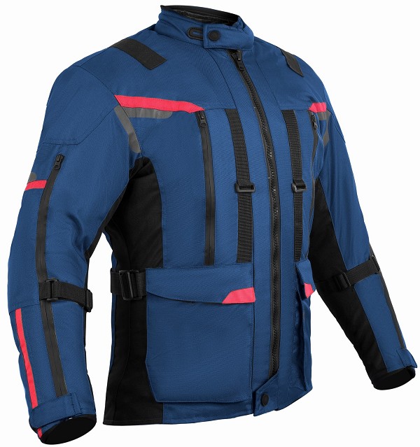 CHAQUETA 3 4 UNISEX DE MOTO EN TEXTIL IMPERMEABLE TRANSPIRABLE Y TERMICO CON PROTECCIONES C.E