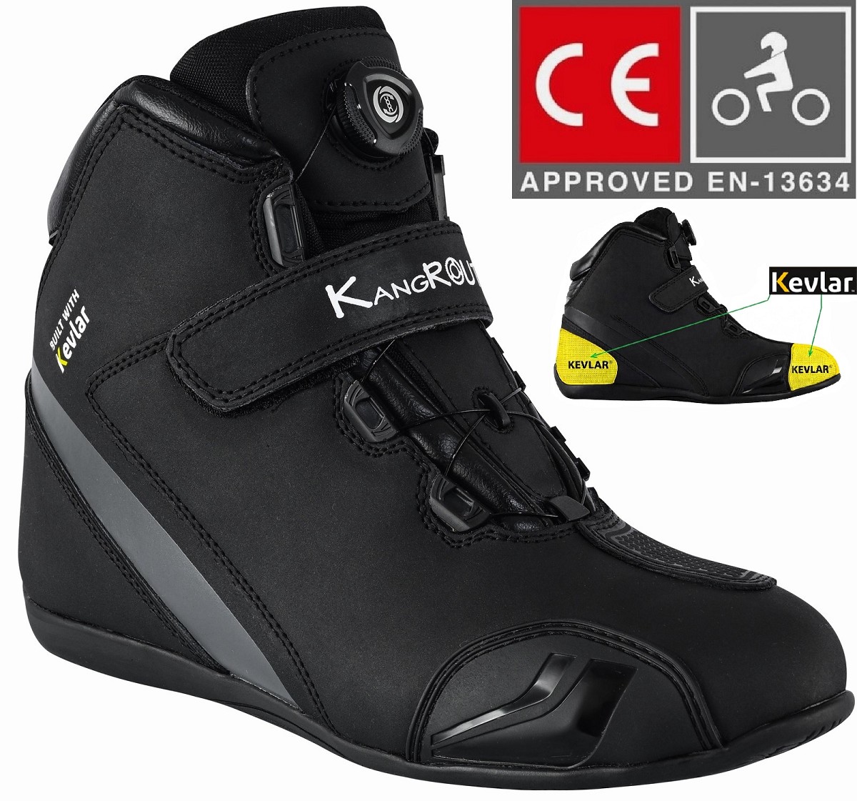 ZAPATILLAS DE MOTO IMPERMEABLES Y TRANSPIRABLES CON HOMOLOGACI&Oacute;N CE Y EPI