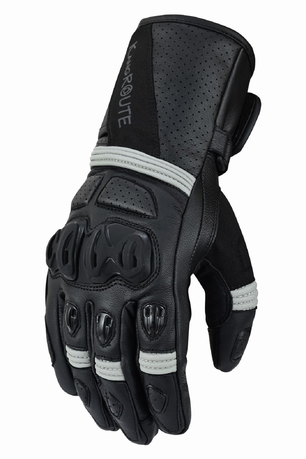 GUANTES DE PIEL PARA MOTORISTAS, INVERNALES, CON PROTECCIONES DE TPU, MEMBRANA IMPERMEABLE Y DISE&Ntilde;O DEPORTIVO