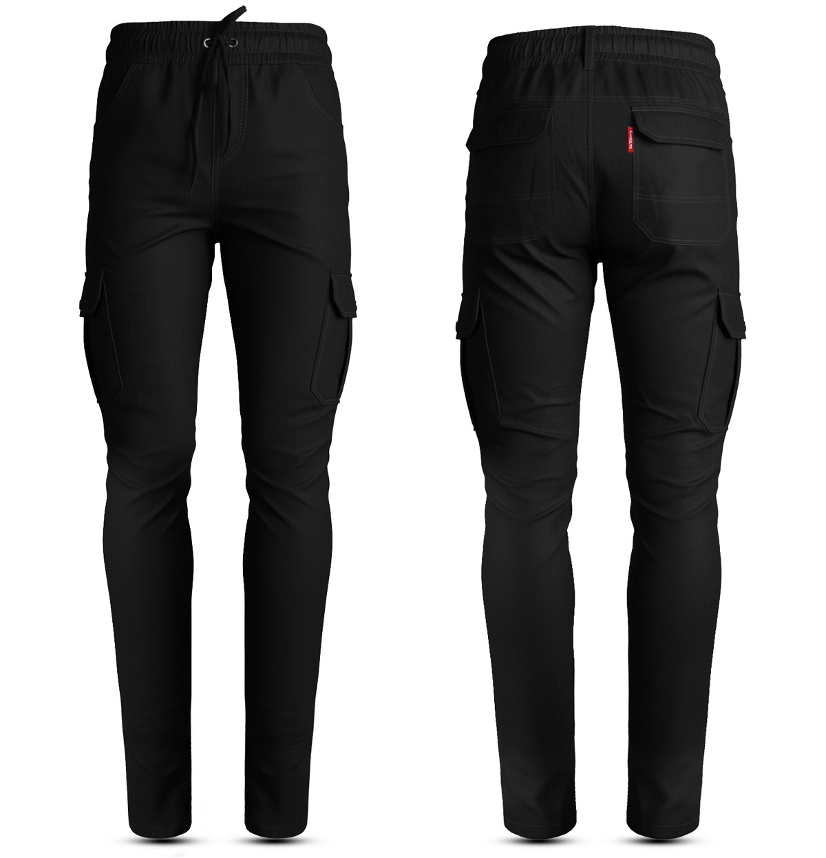 PANTALON DE MOTO VAQUERO ESTILO CHANDAL CARGO UNISEX, EL&Aacute;STICO, 100% FORRADO EN KEVLAR&reg; CON PROTECCIONES GEL CE NIVEL 2.