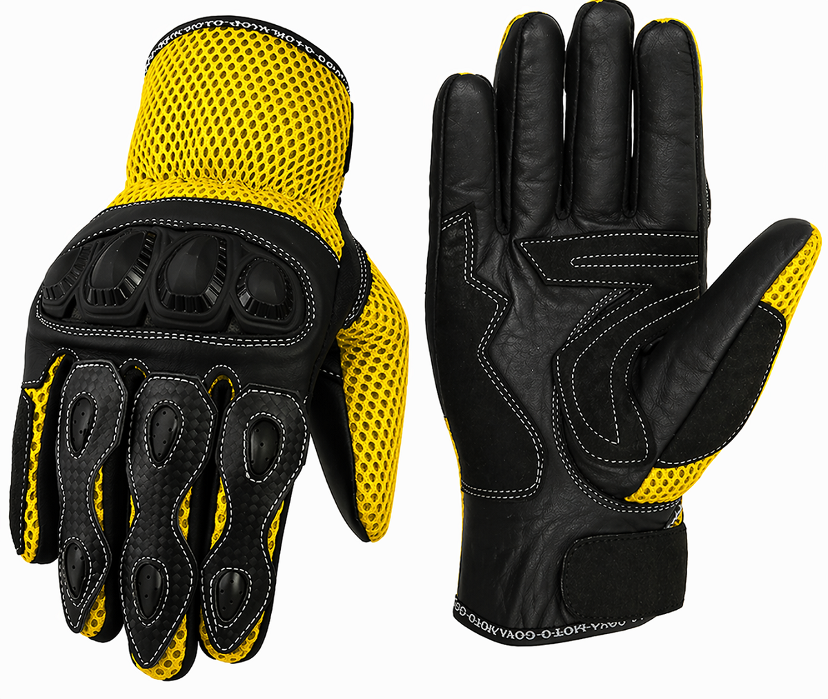 GUANTES PERFORADOS PARA MOTORISTAS EN PIEL CON PROTECCIONES TPU-TPR
