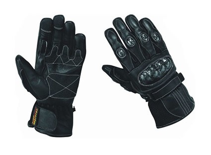 GUANTES DE PIEL CON CARBONO KEVLAR PARA MOTORISTAS DE ENTRETIEMPOS