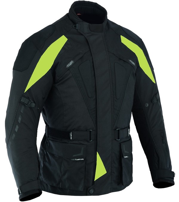 CHAQUETA DE MOTO 3/4 EN CORDURA CON PROTECCIONES C.E., IMPERMEABLE