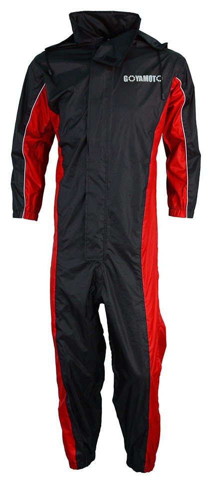 MONO IMPERMEABLE DE LLUVIA DE UNA PIEZA CON REFLECTANTES 