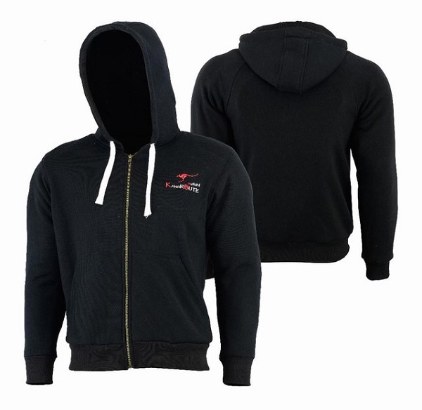 SUDADERA DE MOTOS CON KEVLAR Y PROTECCIONES C.E. (KEVLAR HOODIE)