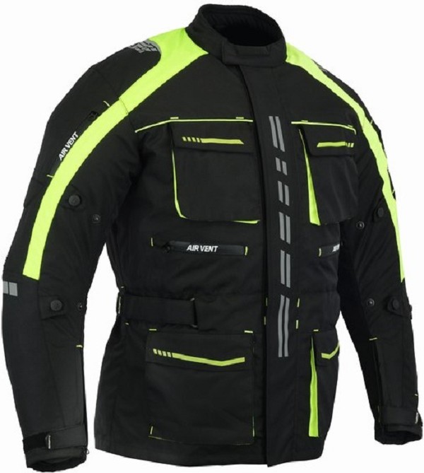 CHAQUETA DE MOTO EN CORDURA 3/4 UNISEX, IMPERMEABLE 100%