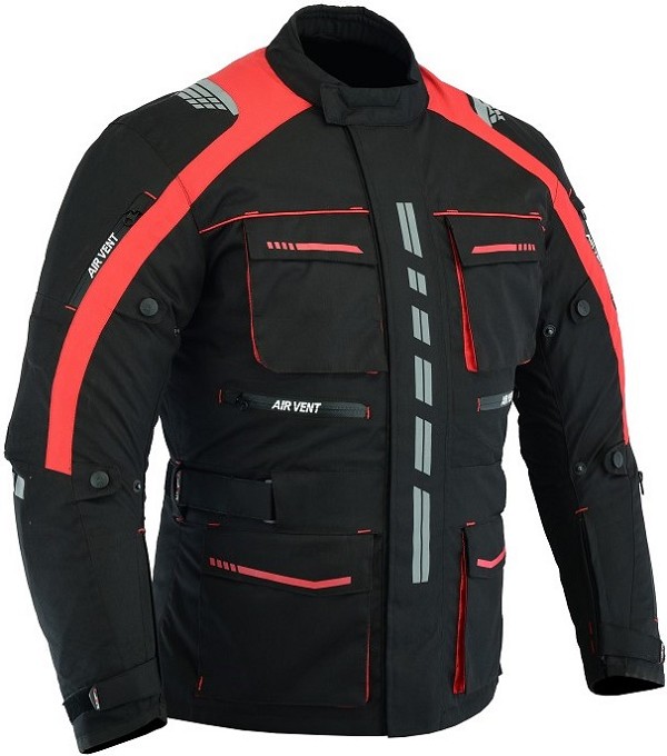 CHAQUETA DE MOTO EN CORDURA 3/4 UNISEX, IMPERMEABLE Y FORRO EXTRAIBLE C.E.