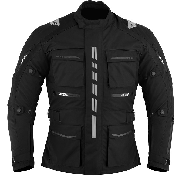 CHAQUETA DE MOTO EN CORDURA 3/4 UNISEX, 100% IMPERMEABLE Y TRANSPIRABLE