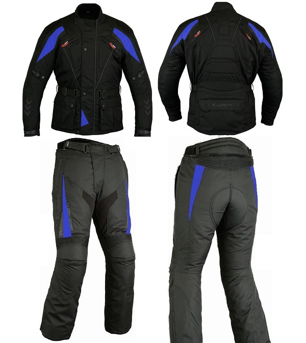 MONO DE MOTO EN CORDURA DE DOS PIEZAS, IMPERMEABLE CON PROTECCIONES