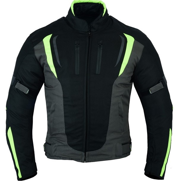 CHAQUETA DE MOTO UNISEX EN TEXTIL IMPERMEABLE, TÉRMICO CON PROTECCIONES C.E.