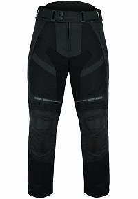 PANTALON DE MOTO PERFORADO DE VERANO UNISEX CON FORRO IMPERMEABLE EXTRAIBLE Y PROTECCIONES CE
