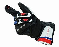 GUANTES DE MOTO EN PIEL ANILINA CON PROTECCIONES CARBONO Y ACERO INOXIDABLE