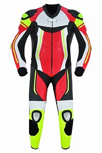 TRAJE (MONO) DE CUERO RACING UNA PIEZA PROFESIONAL EN PIEL BOVINA