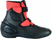 BOTAS DE PIEL DE CAÑA CORTA PARA MOTORISTAS, UNISEX
