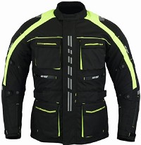 CHAQUETA DE MOTO EN CORDURA 3/4 UNISEX, IMPERMEABLE 100%