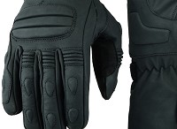 GUANTES DE CUERO MATE IMPERMEABLE TÉRMICO CON PROTECCIONES UNISEX