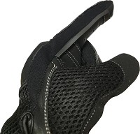 GUANTES DE VERANO PARA MOTORISTAS EN PIEL, MALLA Y FIBRA DE CARBONO
