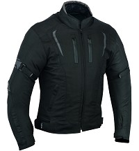 CHAQUETA DE MOTO UNISEX EN TEXTIL IMPERMEABLE, TÉRMICO CON PROTECCIONES C.E.