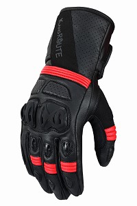 GUANTES DE PIEL PARA MOTORISTAS, INVERNALES, CON PROTECCIONES DE TPU, MEMBRANA IMPERMEABLE Y DISEÑO DEPORTIVO