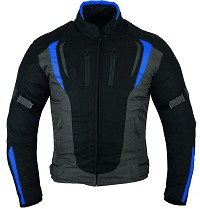 CHAQUETA DE MOTO UNISEX EN TEXTIL IMPERMEABLE, TÉRMICO CON PROTECCIONES C.E.